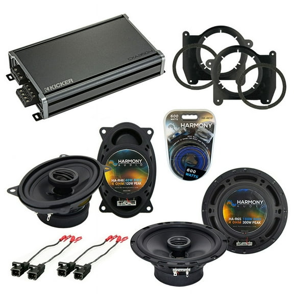 Fits Chevy S-10 Truck 2002-2004 Speaker Upgrade Harmony R46 R65 & CXA360.4 Amp
