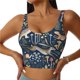 thumbnail image 1 of Balery Retro Forest Animals Sujetadores deportivos con espalda cruzada para mujer, acolchados, sin costuras, de alto impacto, ideales para yoga, gimnasio, entrenamiento y fitness.-XX-Large, 1 of 8