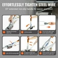 thumbnail image 6 of VEVOR Come Along Winch, 5 Ton (11,023 lbs) Pulling Capacity, 11.5 ft Steel Cable, 3 Hooks, Heavy Duty Ratchet Power Puller Tool with Dual Gears, Automotive Hoist Cable Puller Ideal for Vehicle Rescue, 6 of 9