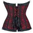 thumbnail image 3 of Womens Corset Top Bustier Tops For Women Plus Size Corset Renaissance Corset Top Red 5XL, 3 of 5