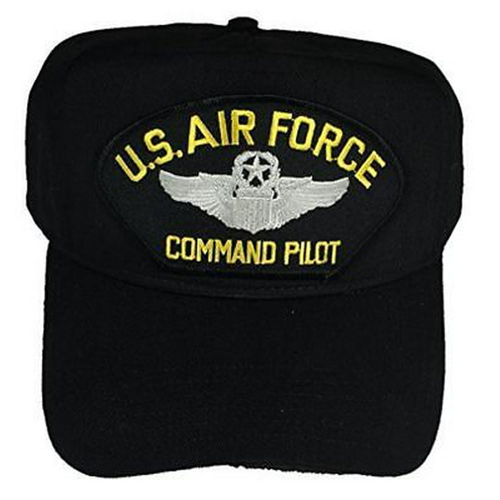 USAF AIR FORCE COMMAND PILOT W/ COMMAND PILOT WINGS HAT CAP AVIATOR