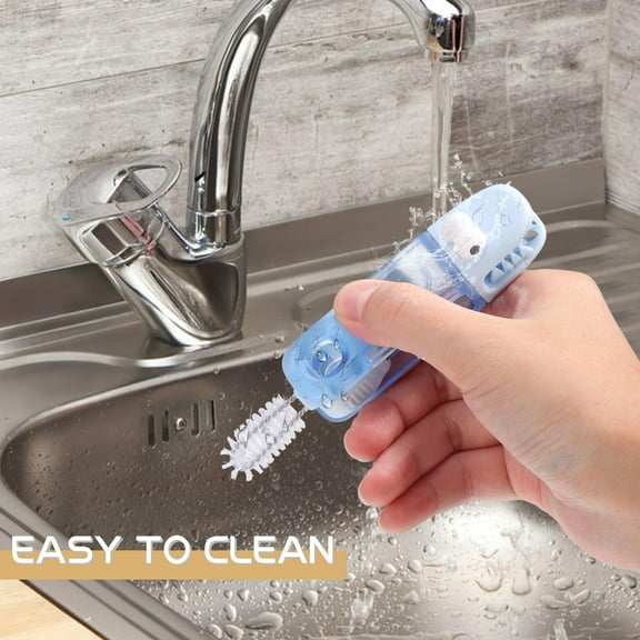 SWETRACE Reusable Straw Cleaner Brush Orange 3Pcs 4.91X0.98X0.98in