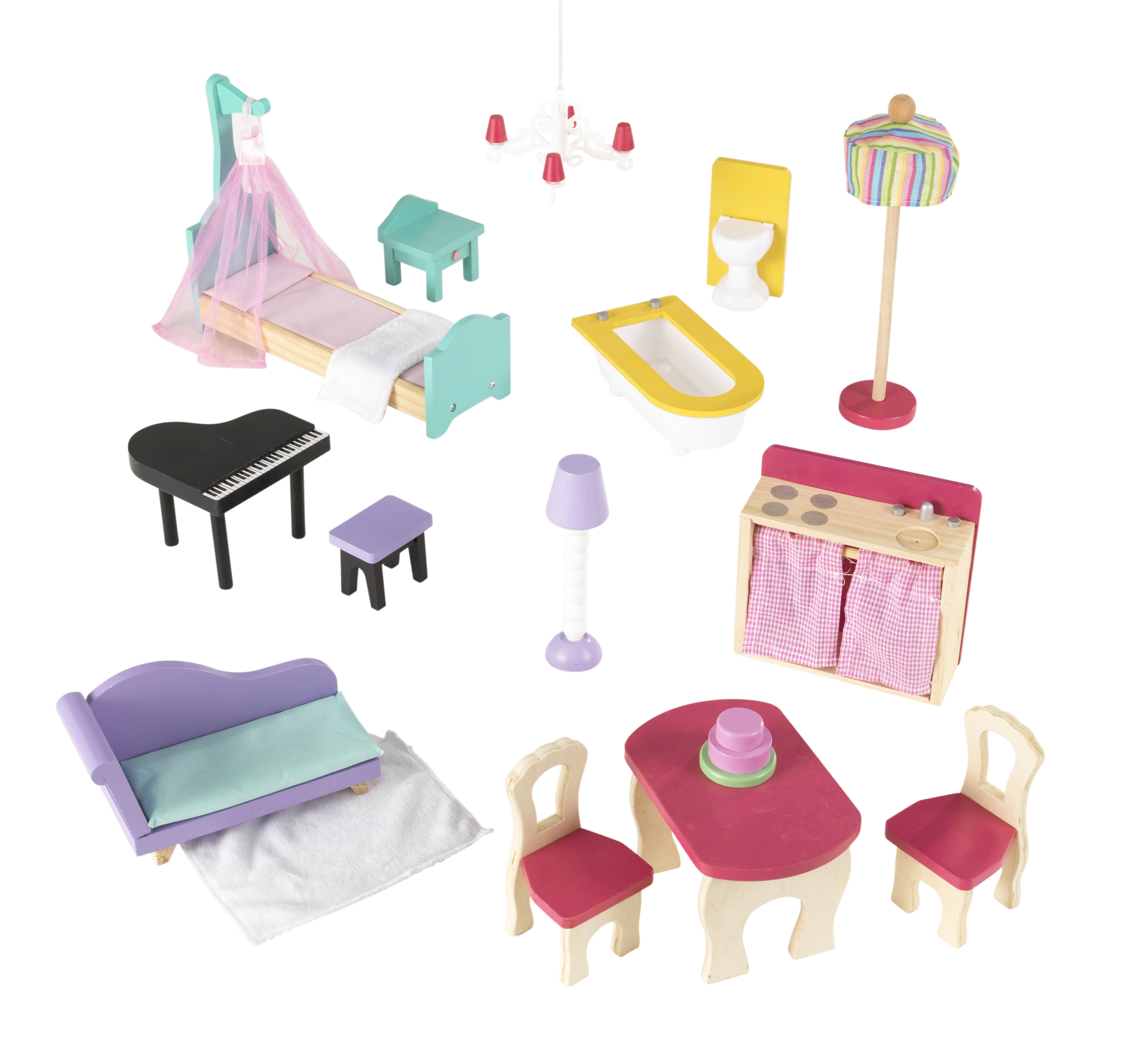 kidkraft annabelle dollhouse with furniture