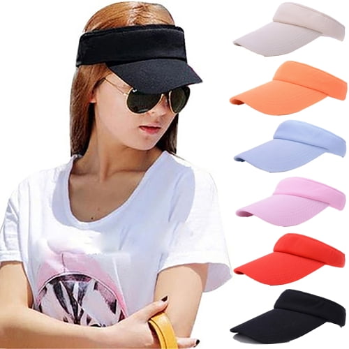 LINASHI Sport Wear Athletic Visor Sun Visor Adjustable Cap Women Sun