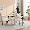 thumbnail image 3 of Newboti Furniture Burbank Modern Round Boucle Dining Chairs, Set of 2, White BN.0711, 3 of 11