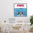 thumbnail image 5 of Stupell Industries Paws Cat Movie Parody Gray Framed Giclee Art design by Angie Rozelaar, 24 x 24, 5 of 8