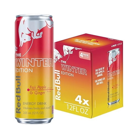 Red Bull Energy Drink, The Winter Edition, 12 Fl Oz, 4 Pack