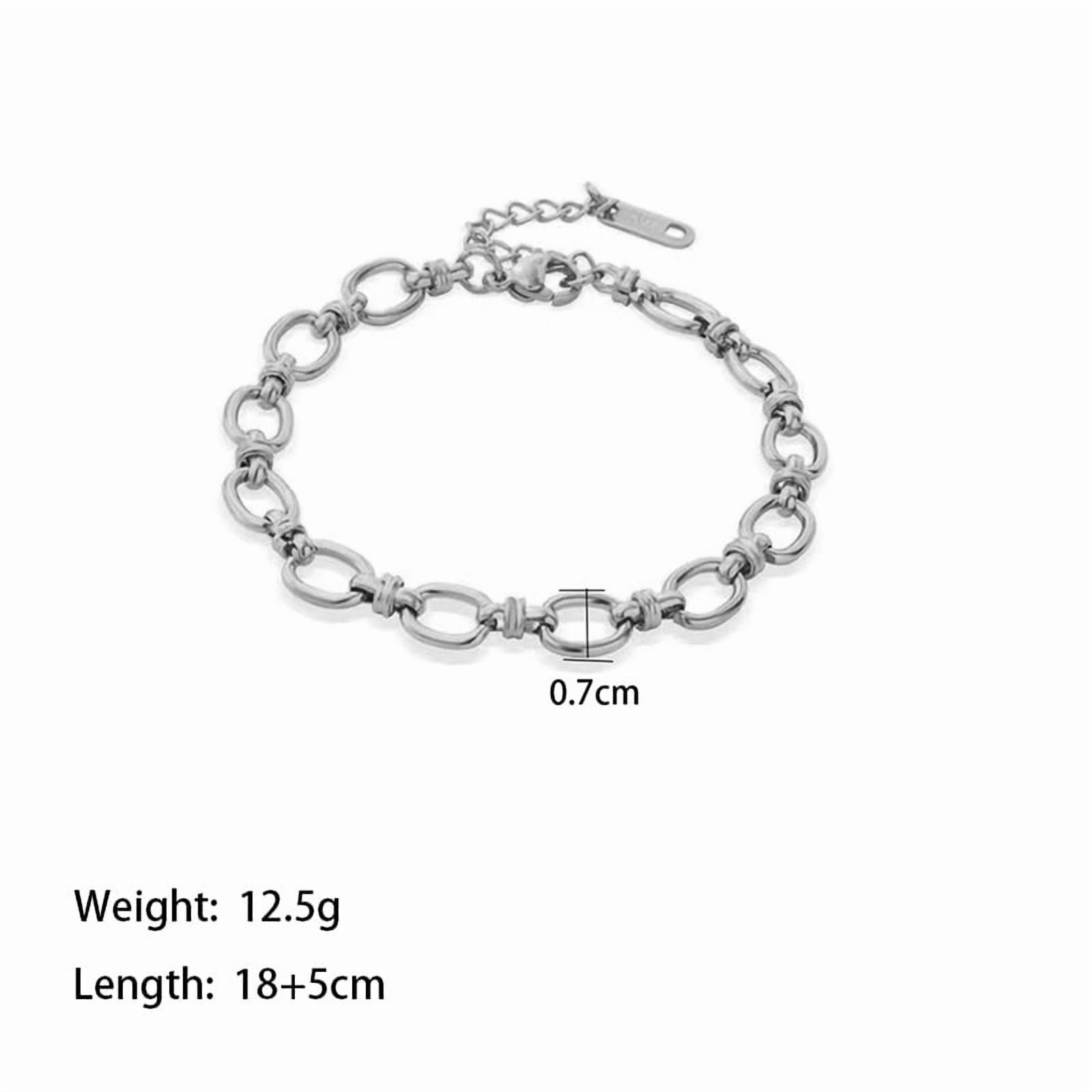 2Pcs 14K White Gold Cross Religious Christian Bracelets for Men Boys,Wristband Jewelry,Gifts for Him