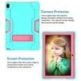 thumbnail image 3 of Goldcherry Lenovo Tab E10 10.1 Inch Case, Hybrid Heavy Duty Defender Shockproof Protective with Built-in Kickstand for Lenovo Tab E10 (TB-X104F) 10.1 Inch 2018(Mint Green+Pink), 3 of 7