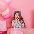 thumbnail image 4 of Event & Party Glitter Hair Barrettes for Toddlers Birthday Halloween Accessory Blue Set 2PCS, 4 of 7