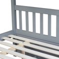 thumbnail image 7 of Full Over Full Bunk Bed with Trundle, Convertible 2-in-1 Wooden Bed Frame with Ladder & Guardrails, Space-Saving Bunk Bed for Teens, Adults, No Box Spring Needed, Grey, 7 of 7