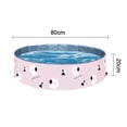 thumbnail image 4 of Piscina de PVC para mascotas, bañera plegable portátil para piscina, bañera de lavado, estanque de agua, piscina para mascotas y piscinas para niños en el jardín Adepaton 2034433-2, 4 of 9