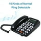 thumbnail image 5 of Teléfono de escritorio Teléfono de Línea fija con botones Grandes llamas Llamadas Libres Brillo de Pantalla Ajustable Blackus Teléfono, 5 of 6