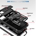 thumbnail image 2 of Military Grade Drop Impact for Google Pixel 9 / 9 Pro Camera Lens Slide Protection Case 360 Metal Rotating Ring Kickstand Holder Armor Shockproof Case For Google Pixel 9 / 9 Pro, Black, 2 of 9