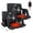 Heated Massage- 25"Wide, variant on ABORON Heated Massage Stadium Seats for Bleachers Set of 2, Portable Bleacher Seat with Back Support Wide 21 Inch Stadium Chair, USB 3 Levels of Heat, 6 Reclining Positions