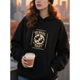 thumbnail image 4 of Retro Halloween Halloween Hoodie for Men and Women, Unisex Pullover Hooded Sweatshirt, Comfortable Cotton Poly Blend, Casual Seasonal Outfit, 4 of 5