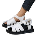 thumbnail image 2 of Zapatos de playa con punta abierta Zapatillas estilo romano para mujer, 2 of 4