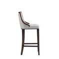 thumbnail image 3 of Manhattan Comfort Fifth 31.5" Faux Leather Barstool in Gray (Set of 3), 3 of 7
