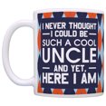 thumbnail image 2 of ThisWear Uncle Gifts Never Thought Could be Such a Cool Uncle 11 ounce 2 Pack Coffee Mugs Argyle, 2 of 4