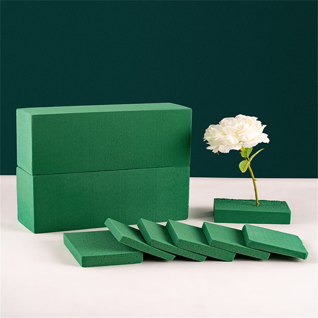 Abaodam 5 Pcs Flower Sucker Wet Foam for Fresh Flowers Floral Polystyrene  Block Green Foam Floral Rings Christmas Wreath Rings Green Florist Sponge