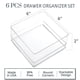 thumbnail image 2 of Set de Organizadores para Cajones STORi SimpleSort 6 Piezas de Plástico Transparente, 2 of 8