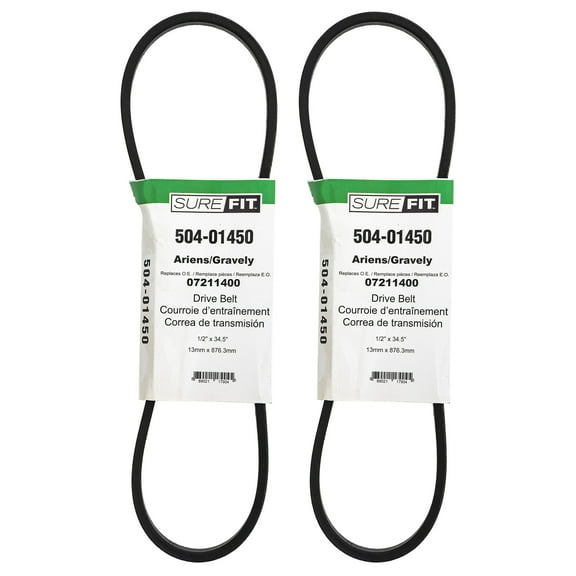 SureFit Drive Belt for Ariens 07211400 ST 270 350 504 520 624 Snow Blower 2PK