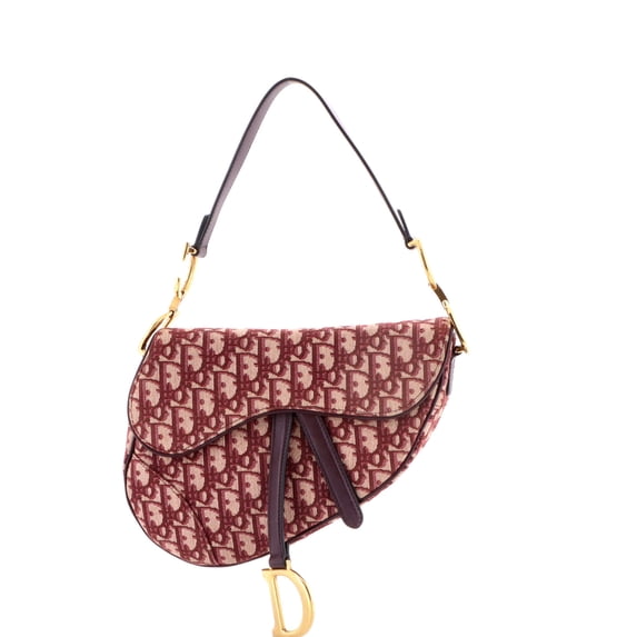 Pre-Owned Saddle Handbag Oblique Canvas Medium By Rebag