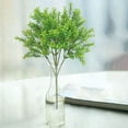 thumbnail image 4 of Souew Simulation Green Plant Bunch 6 Forks Lucky Clover Leaves 1Pcs Green, Decor Faux Greenery Stems Green Decor Artificial Flowers Bulk for Wedding Centerpiece Farmhouse Home Decoration, 4 of 8