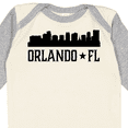 thumbnail image 4 of Inktastic Orlando Florida Skyline City Boys or Girls Long Sleeve Baby Bodysuit, 4 of 5