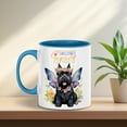 thumbnail image 4 of Welcome Spring Fairy Scottish Terrier in Flower Meadow 11oz Accent Two-tone Mug Scottie Dog Lover Gifts Coffee Tea Cup - 13002, 4 of 5