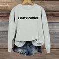 thumbnail image 3 of TINZ Femmes Quotidien Maison Extérieur Entraînement Manches Longues Col Rond T-Shirt Haut Chandail Imprimé Blouse de Rue Mode Urbaine Dames Shorts Ensembles Lingerie Légère Chandails Légers Femmes, 3 of 4