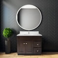 thumbnail image 3 of Design House Brookings 37" x 22" Ready to Assemble 2-Door 2-Drawer Bath Vanity with Cultured Marble Single Hole Top, Espresso/White, 3 of 23