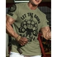 thumbnail image 2 of Gymish Let The Gains Begin Men’s Workout T-Shirt – Funny Lifting Gym Tee, Deadlift Fitness Shirt for Men, 2 of 5