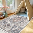 thumbnail image 5 of 4x6 Living Room Area Rugs: Washable Boho Bedside Rugs Non-slip Low Pile Small Carpet For Kitchen Bedroom Non-shedding Floor Mat Office Dining Room(4x6 Brick), 5 of 7