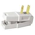 thumbnail image 3 of Leviton Non-Polarized Easy Wire Plug 321-W - 125V 15A 2 Prong Replacement Plug - White, 3 of 3