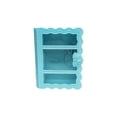 thumbnail image 2 of Book Storage Box with Lock Key, Gaqring Exquisitely Carved Desktop Ornament Box, DIY Magic Book Style Clamshell Design for Jewelry Stationery, Blue, 2 of 7