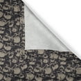 thumbnail image 4 of Ambesonne Skull Window Valance, Grunge Scary Evil, 54" X 18", Charcoal Grey Tan, 4 of 5