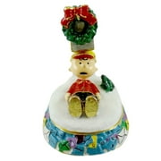 2.75In Charlie Brown Mailbox Jeweled, Enamel, Peanuts Christmas 97040