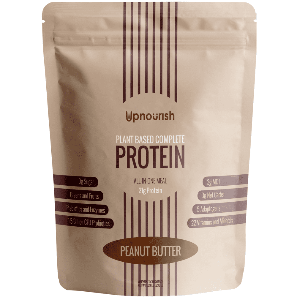 Vegan Protein Powder Meal Replacement Peanut Butter Gluten Sugar