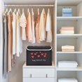 thumbnail image 5 of Iauyy Large Storage Box with Lid - Foldable Home Storage Bins for Clothes Toy Holiday Decor, Cute and Simple (42*32*30cm), 5 of 6