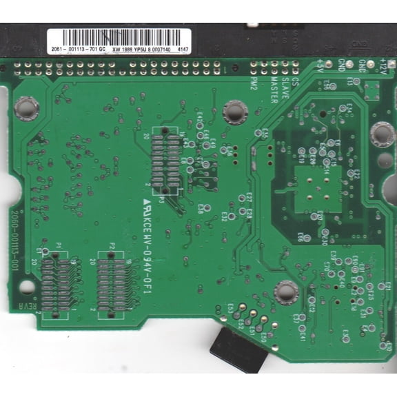 WD400EB-00CPF0, 2061-001113-701 GC, WD IDE 3.5 PCB