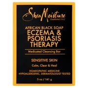 (3 pack) (3 pack) Shea Moisture Eczema & Psoriasis Therapy African Black Soap, 5 oz