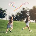 thumbnail image 4 of 6PCS Kid's Kite Triangle Diamond Blank Paint DIY Flying Kite with Reel and Line, 4 of 8