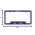 thumbnail image 3 of James-Madison Duke's Chrome Metal License Plate Frame with Full Frame Team Color Graphics, 3 of 6