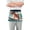 Cool Surfing Dinosaur, variant on Rainbow Paint Server Apron with 3 Pockets Waterproof Waitress Waist Short Apron for Man Woman 12 Inches