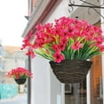 thumbnail image 3 of Vorkoi 10PCS Artificial Flowers Outdoor,Fake Flowers,Faux Flowers,Faux Artificial Plants Shrubs Bulk,Artificial Plants for Home Garden Wedding Farmhouse Porch Window Decoration, 3 of 4