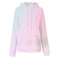 thumbnail image 4 of Womens Neon Print Oversized Sweatshirt Drawstring Pullover Sweatshirt Trendy Street Sweater Tops with Pocket Fall Fashion Clothes, 4 of 4