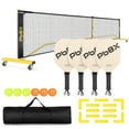 thumbnail image 1 of GIKPAL 22FT Portable Pickleball Net Set with Locking Wheels, Complete Beginner Kit, 1 of 9