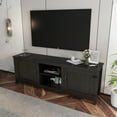 thumbnail image 3 of Greenpod 70" TV Stand with 2 Doors and Adjustable Shelves Cabinets for  65 70 75 Inch TV, TV Console Table Entertainment Center for Living Room, Black, 3 of 17