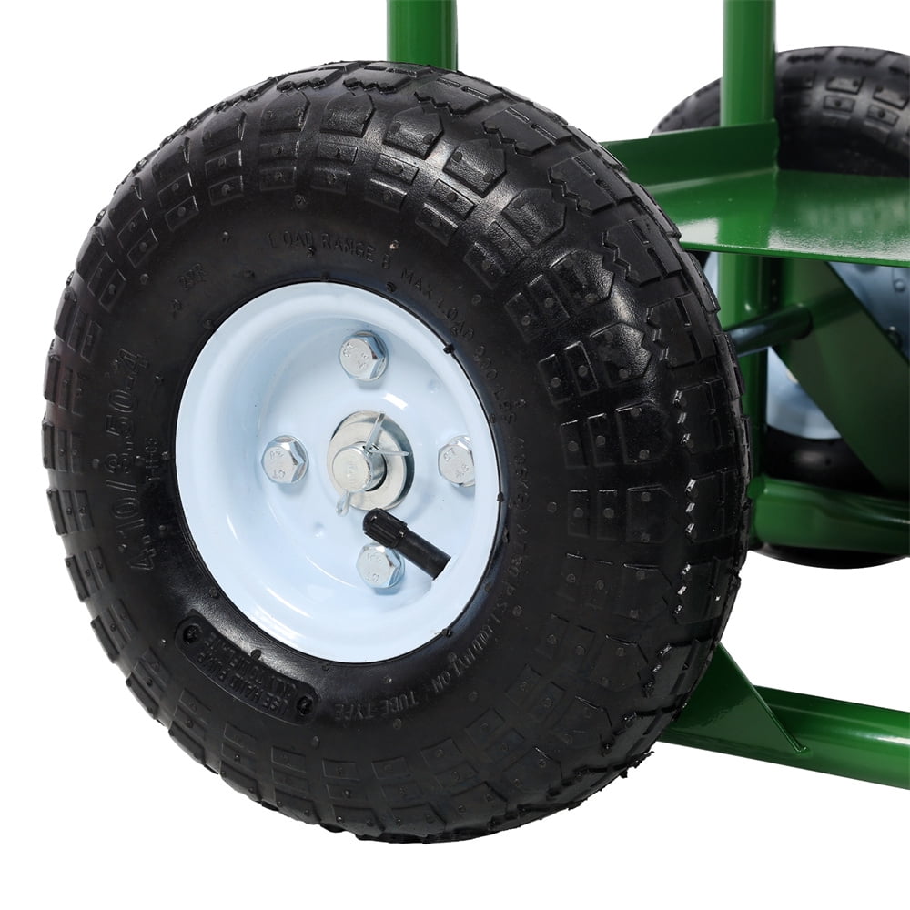 440lbs capacity Cylinder Cart, Welding Cylinder Hand Truck, Large Dual Oxygen Tank 9.5" Cart Dolly With 8-Inch Solid Rubber Wheels